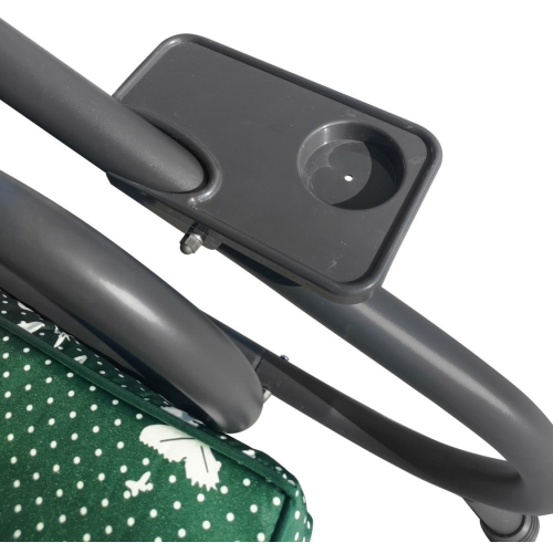 Huśtawka Ogrodowa Siedzisko Plecionka 2x1 Zielona Motyle  8078